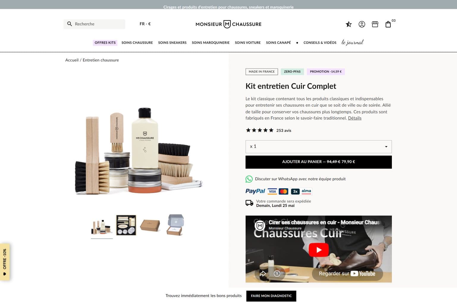 MasterTheme — fiche produit Monsieur Chaussure