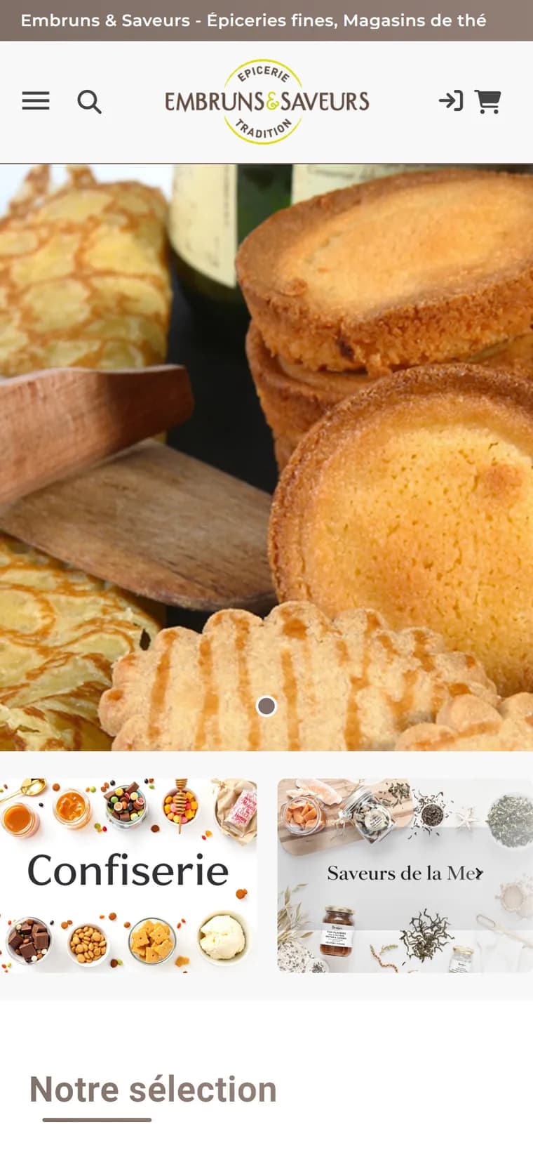 Embruns & Saveurs — version mobile