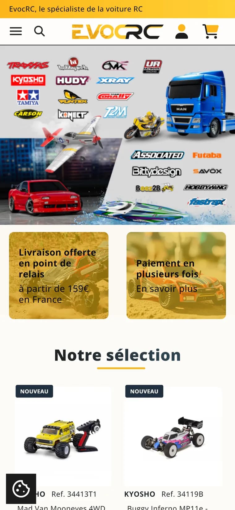 EvoC RC — version mobile