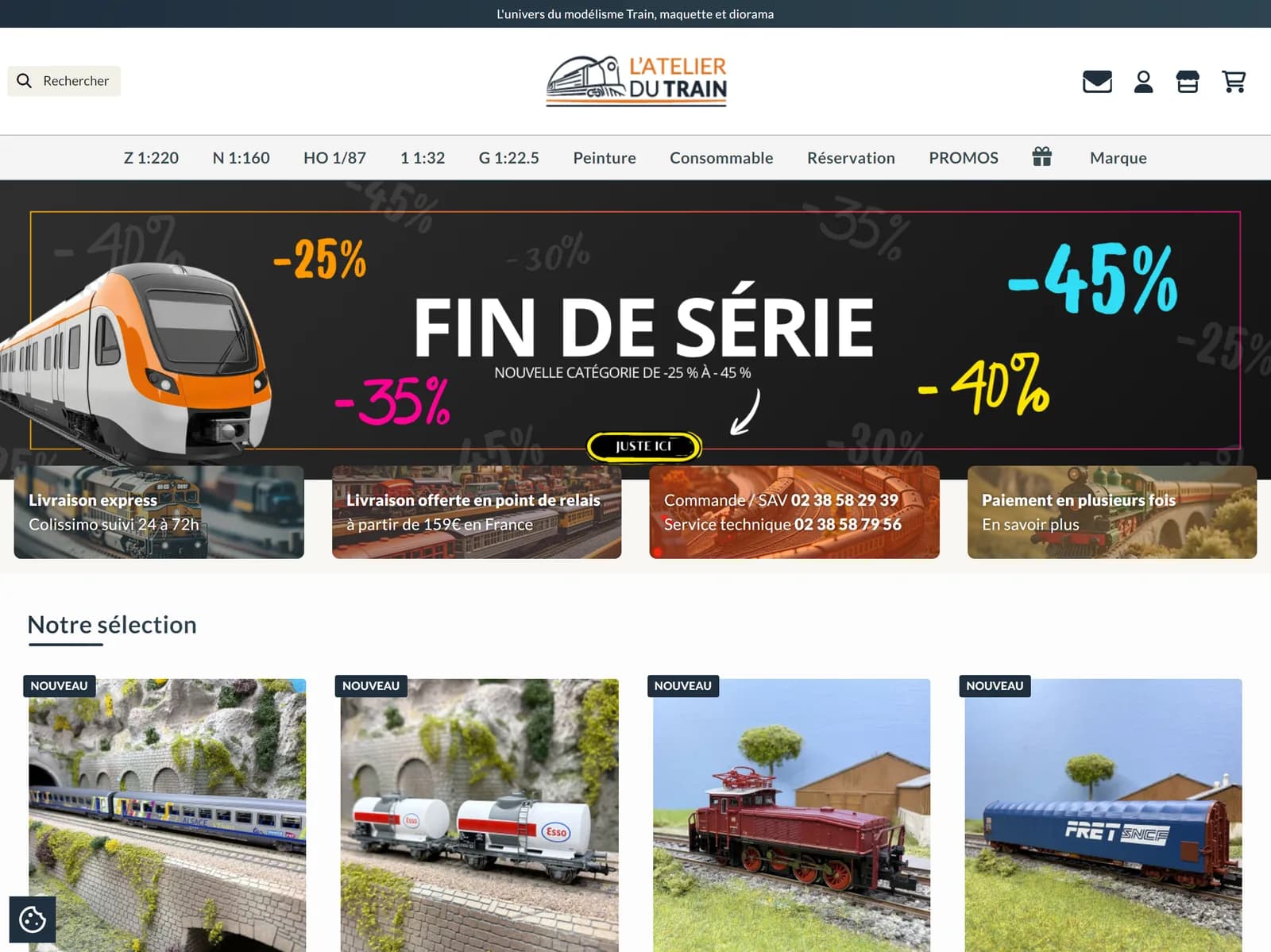Aperçu du site L'Atelier du Train