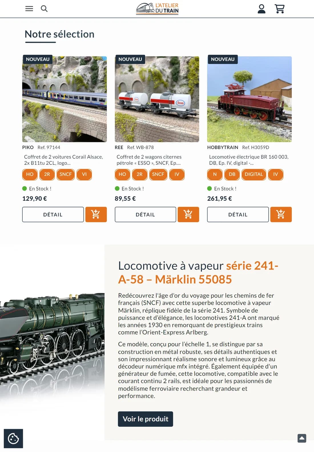 L'Atelier du Train — version tablette